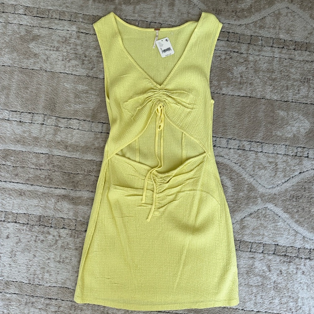 Lime Free People Mini Dress